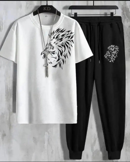 New Stylish n Premium Lion Printed Tracksuit - JELLA