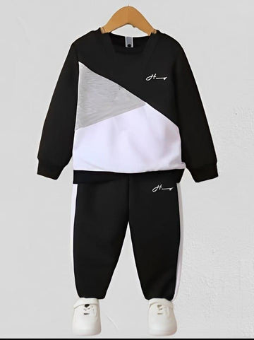 2 Pcs Boy,s Cotton Plain Tracksuit