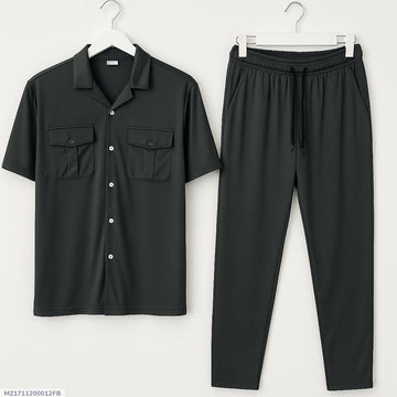 2 Pcs Men's Dri Fit Plain Track Suit