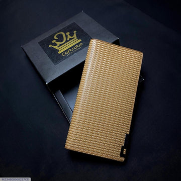 Unisex PU Leather Long Wallet with 6 Card Holder Pockets - 1 Pc