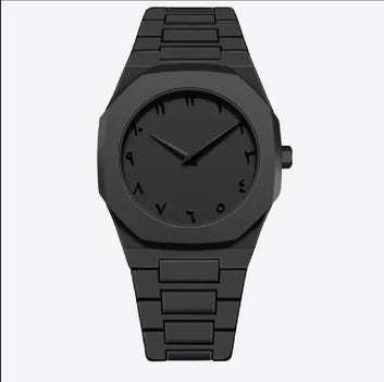 Black Arabic Aura Watch For Men Stylish Aura Watch 100% Original Watch